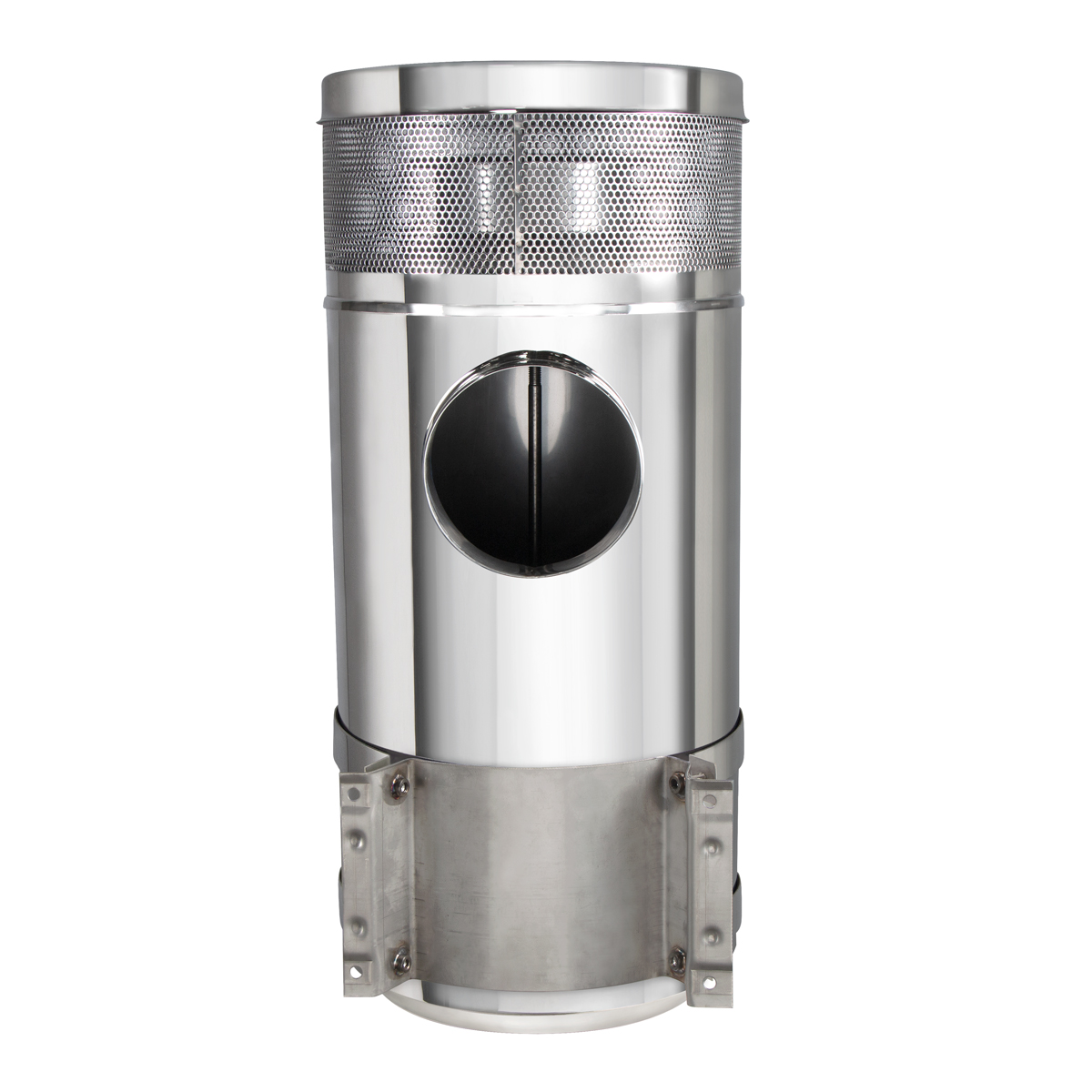 15" Stainless Air Cleaner Kit With Brackets For Peterbilt - Thumbnail 2