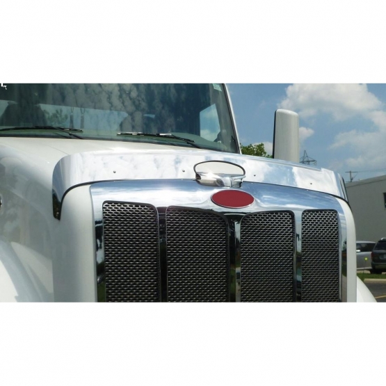 430 Stainless Steel Bug Shield For 2013-2021 Peterbilt 579 - Thumbnail 2