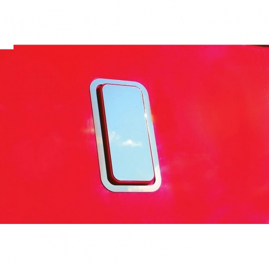 Stainless Kenworth T700 Bunk Vent Cover Trim Kit - Thumbnail 2