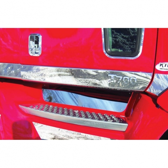 Stainless Kenworth T700 Front Upper Step Kick Plate - Thumbnail 2