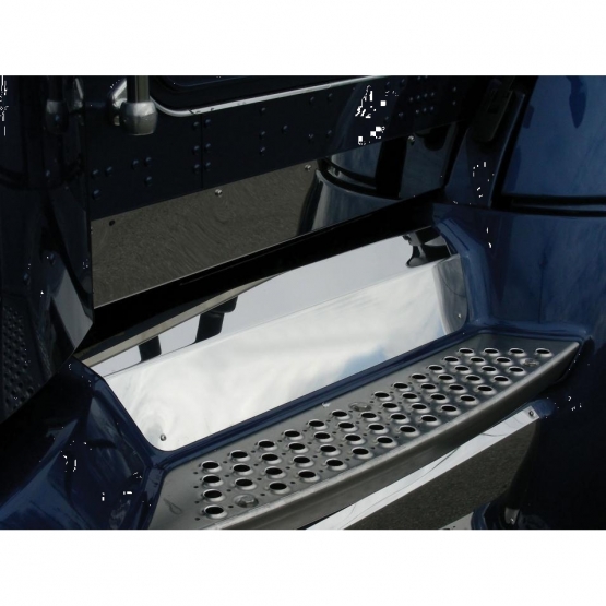 Stainless 2007-2017 Kenworth T660 (EPA) Front Upper Step Kick Plate - Thumbnail 2