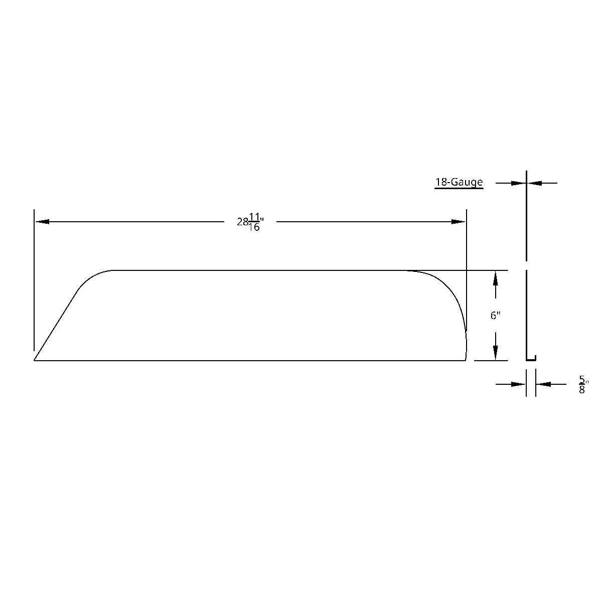 Stainless 6" Chopped Window Trim For 2008-2017 Freightliner Cascadia - Thumbnail 7