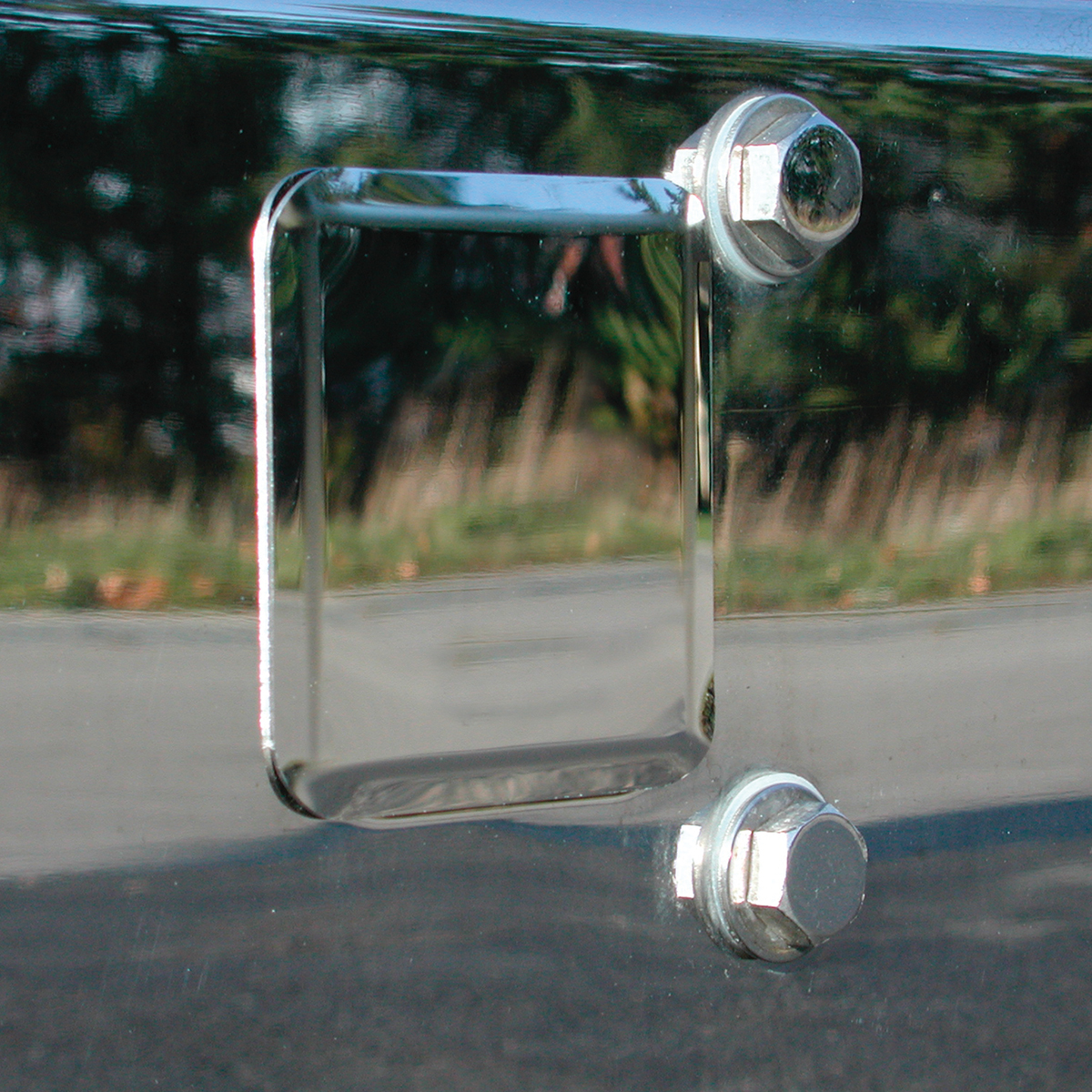 Stainless Boltless Tow Hole Covers For All Kenworth Models With 2" Receiver (2-Pack) - Thumbnail 2