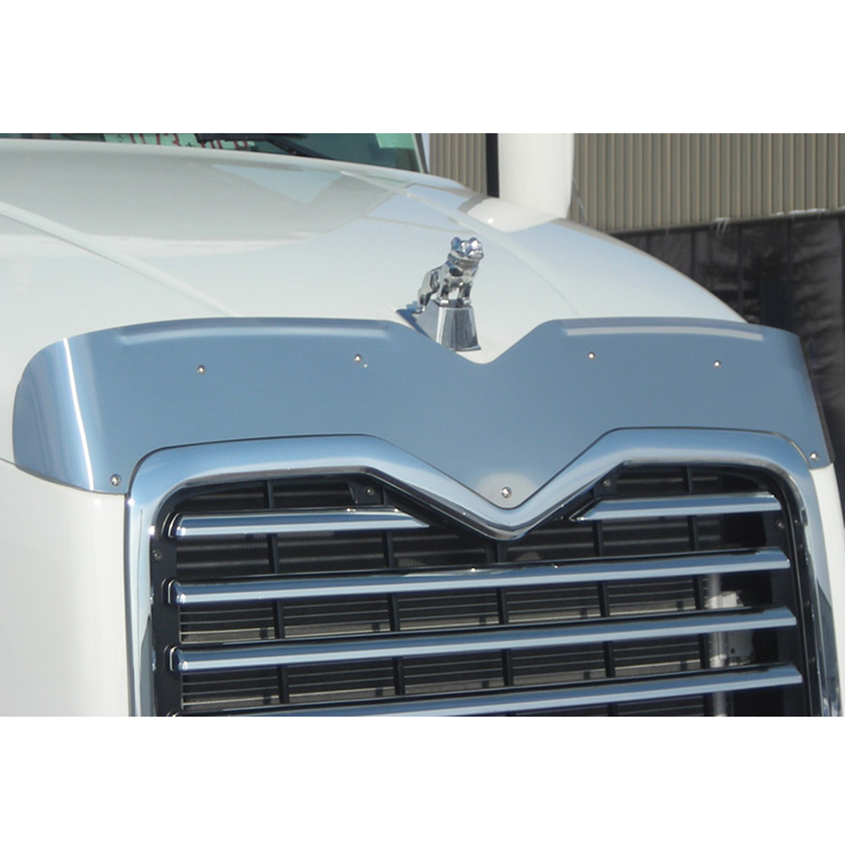 430 Stainless Steel Bug Shield For 2007+ Mack CX Truck - Thumbnail 2