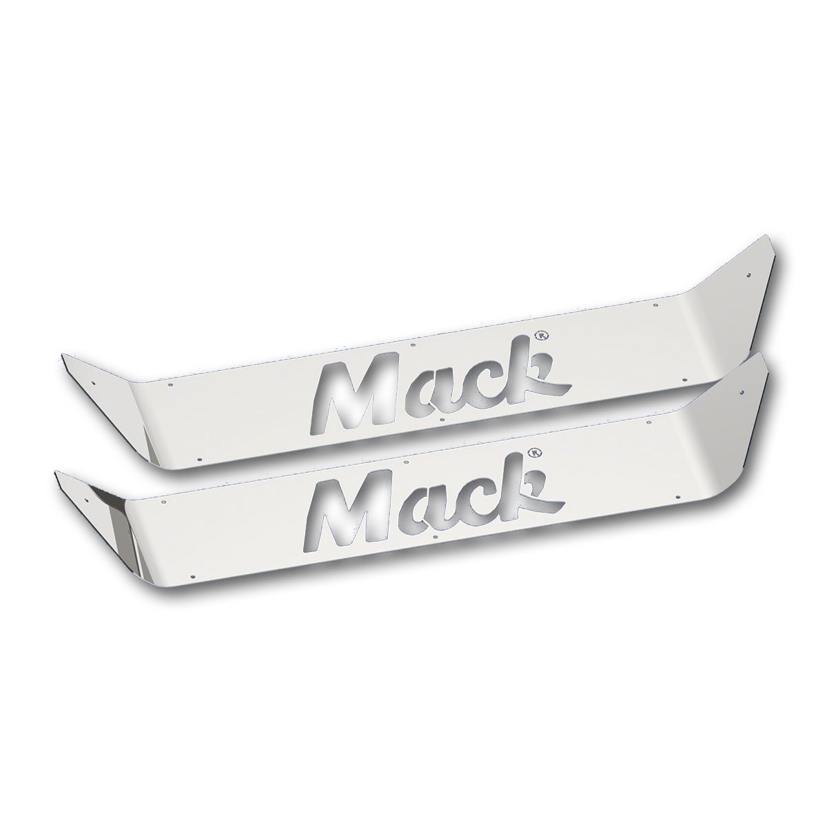 Stainless Upper Scuff Panel With Logo For Mack CH/CL