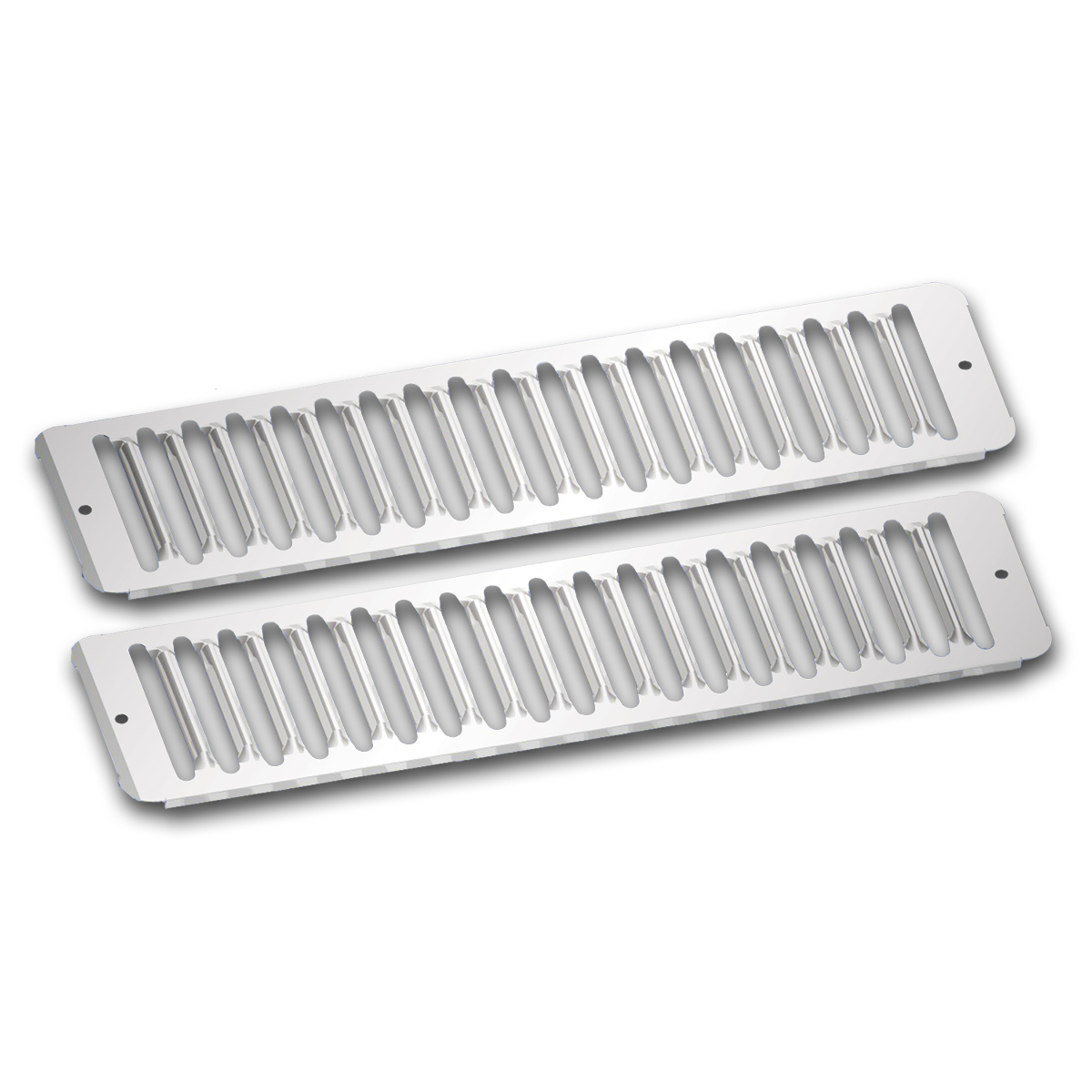 Stainless Hood Air Intake Trim For 1988+ Mack CH - Thumbnail 4