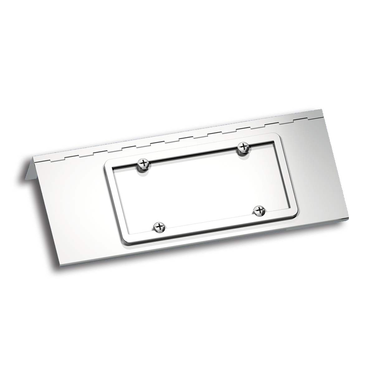 Stainless Single License Plate/Swing Plate For Peterbilt 388 (2008-2015) & 389 (2008-2023) - Thumbnail 3