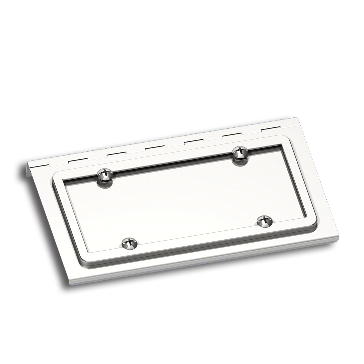 Stainless Single License Plate / Swing Plate For Peterbilt & Kenworth Models - Thumbnail 3