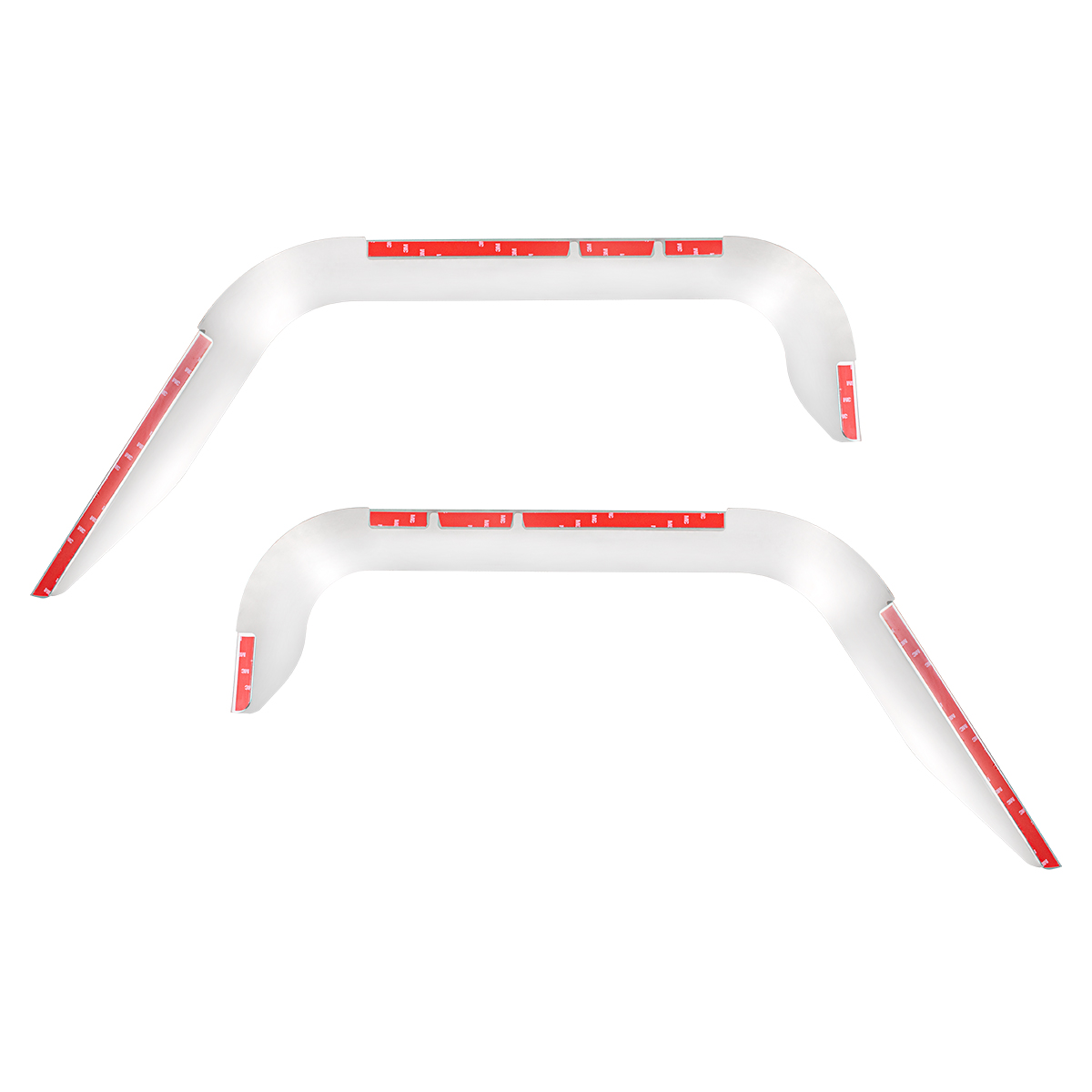 Stainless Door Window Vent Visor For 2008-2017 Freightliner Cascadia (Pair) - Thumbnail 2