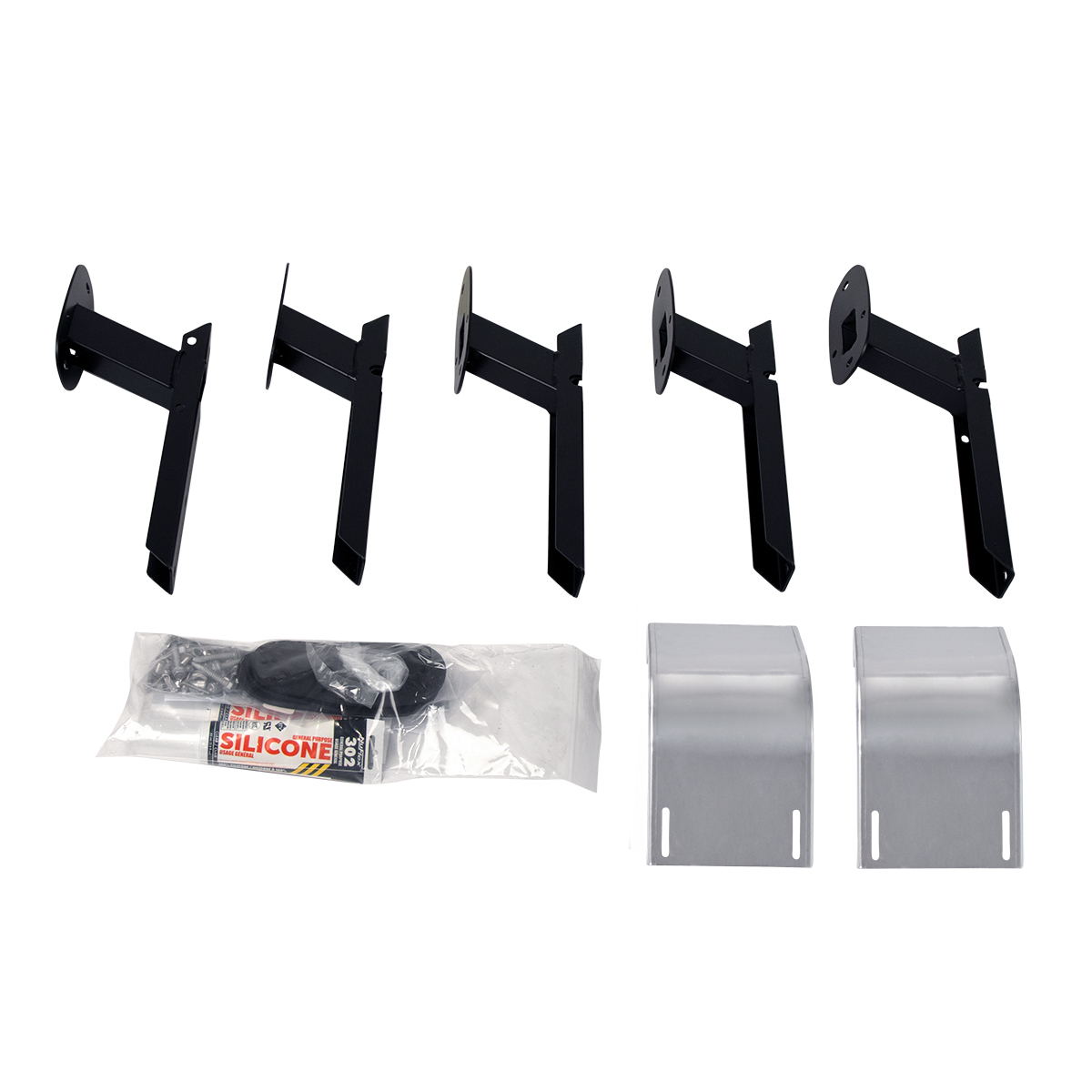 15.5" 430 Stainless Sunvisor For 2014-2025 Freightliner Cascadia With Raised/Mid-Roof - Thumbnail 3