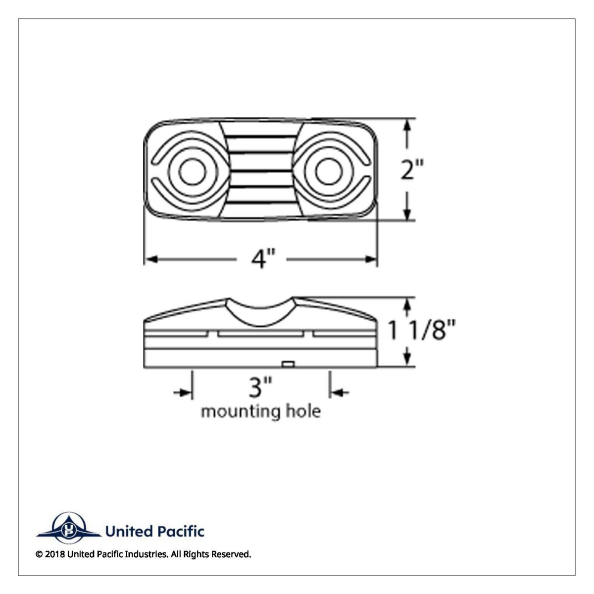 Tiger Eye Light (Clearance/Marker) With White Base - Amber Lens - Thumbnail 3