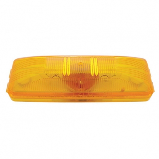 Dual Bulbs Rectangular Light (Clearance/Marker) - Amber Lens - Thumbnail 3