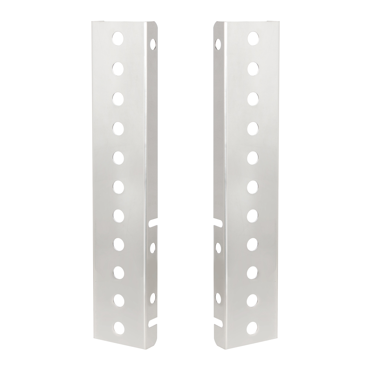 Peterbilt Stainless Front Air Cleaner Bracket Only - 22 Mini Light Cutouts - Thumbnail 2