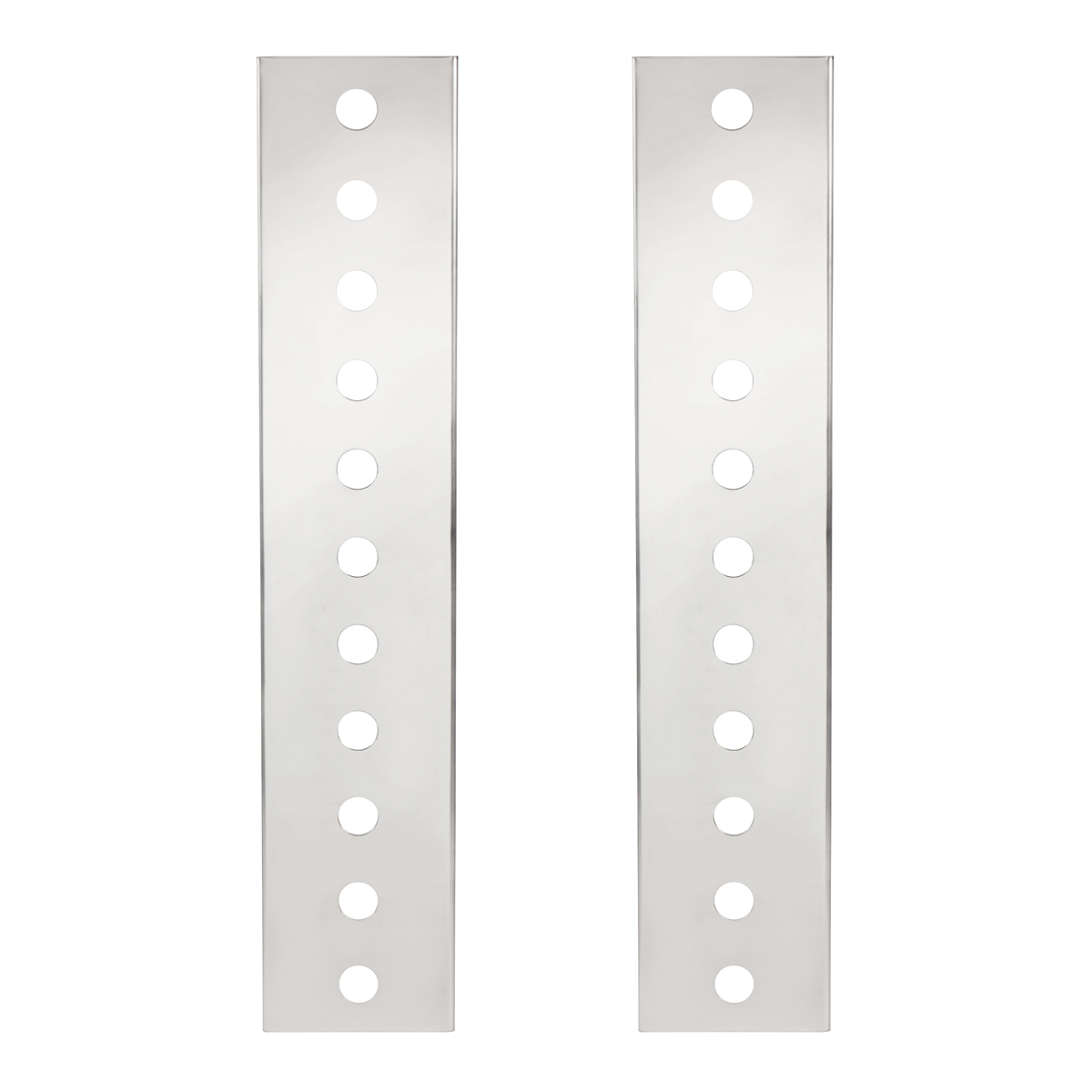 Peterbilt Stainless Front Air Cleaner Bracket Only - 22 Mini Light Cutouts - Thumbnail 3