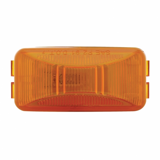 Single Bulb Rectangular Light (Clearance/Marker) - Amber Lens - Thumbnail 2