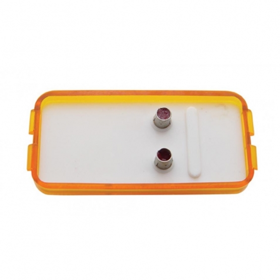 Single Bulb Rectangular Light (Clearance/Marker) - Amber Lens - Thumbnail 5