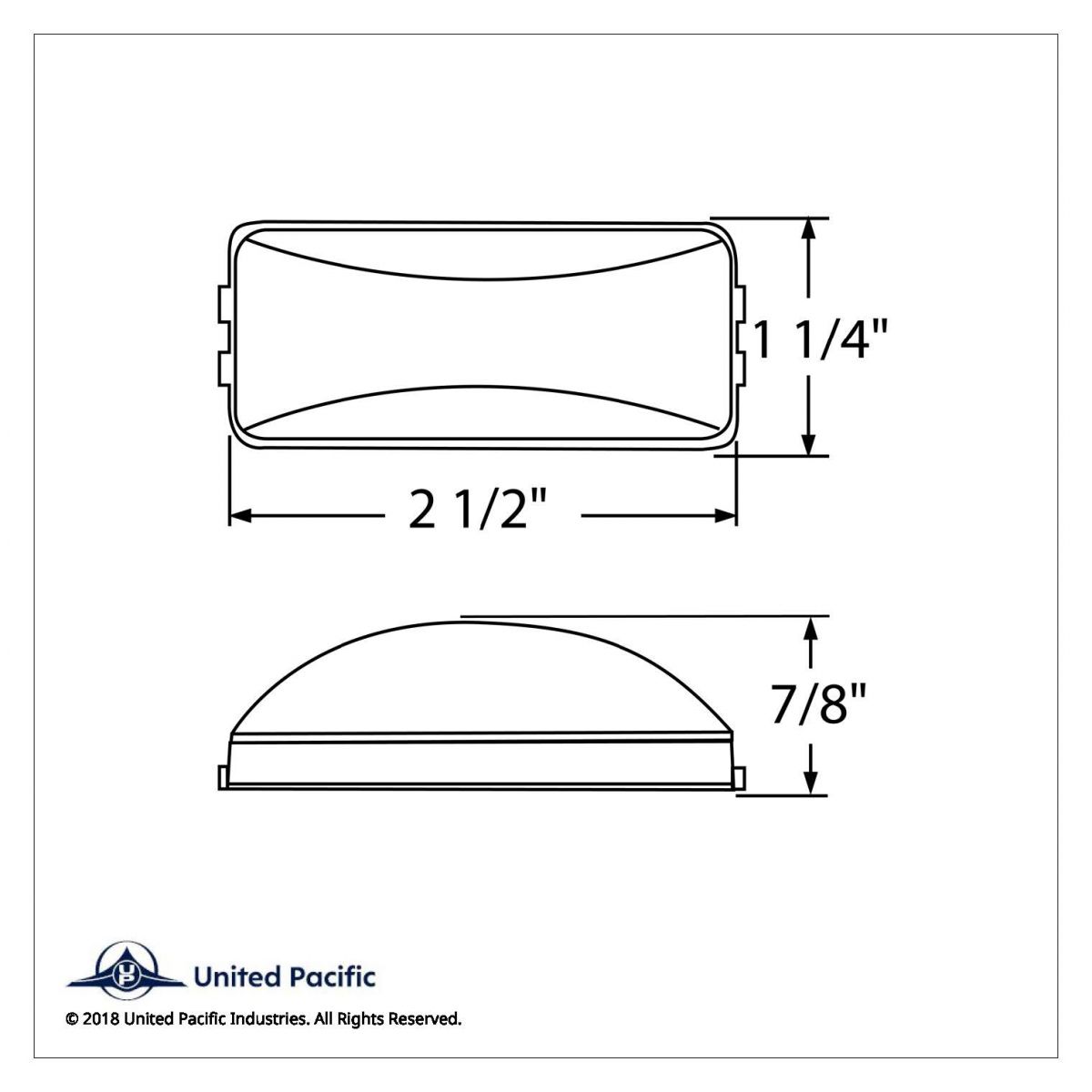 Rectangular Light Kit (Clearance/Marker) With Black Bracket - Red Lens (Bulk) - Thumbnail 4