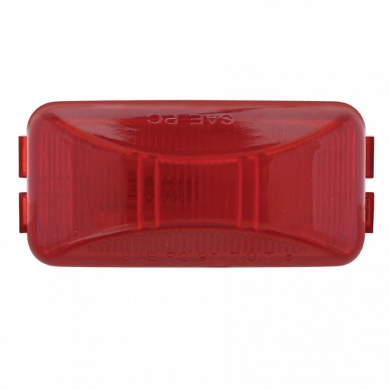 Rectangular Light Kit (Clearance/Marker) With Chrome Bracket - Red Lens - Thumbnail 2