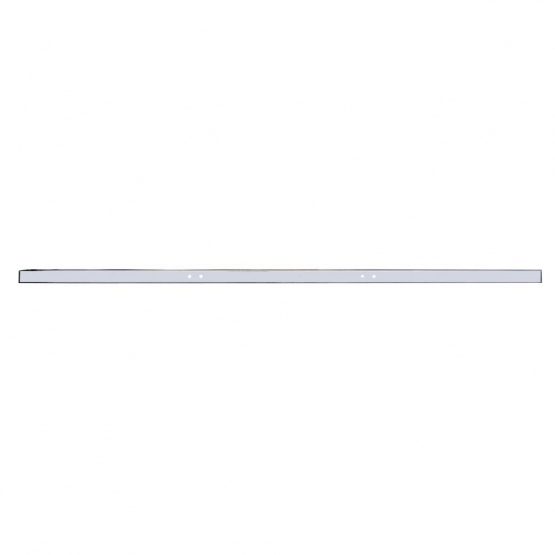 Chrome 1 Piece Rear Light Bar With Six 4" Light Cutouts - Thumbnail 2