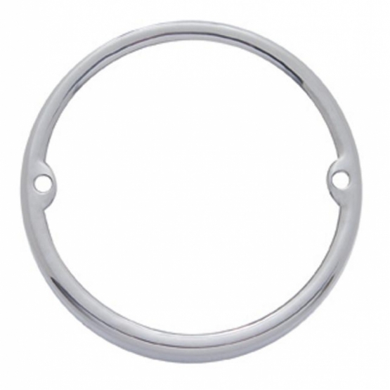 Stainless Round Cab Light Bezel