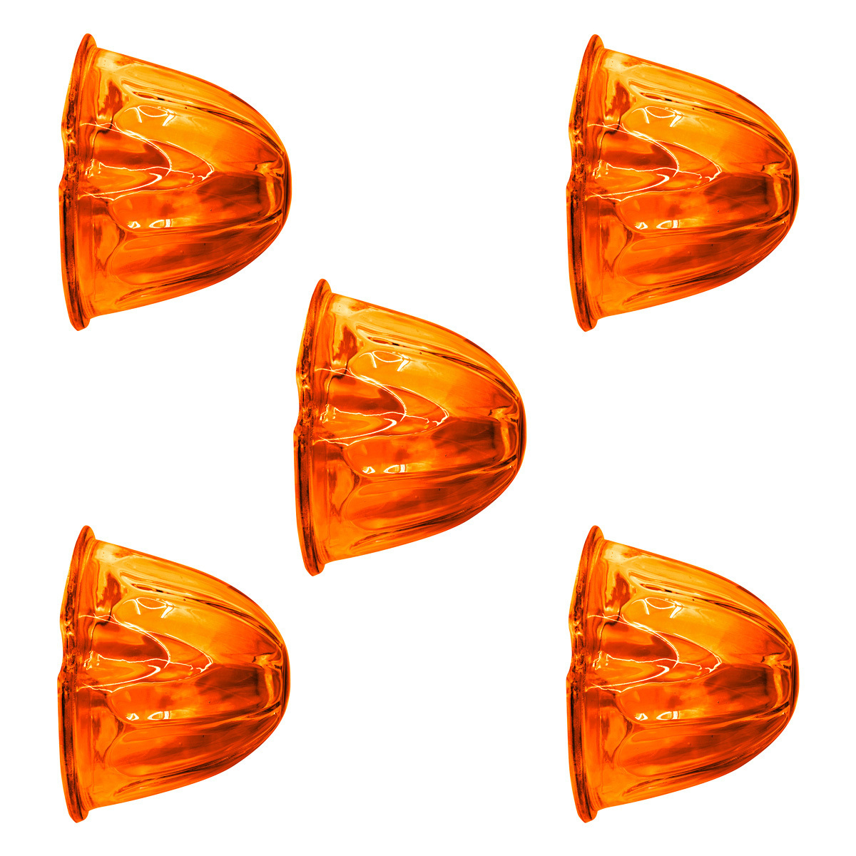 Watermelon Glass Marker Light Lens - Amber (5 Pcs) - Thumbnail 3