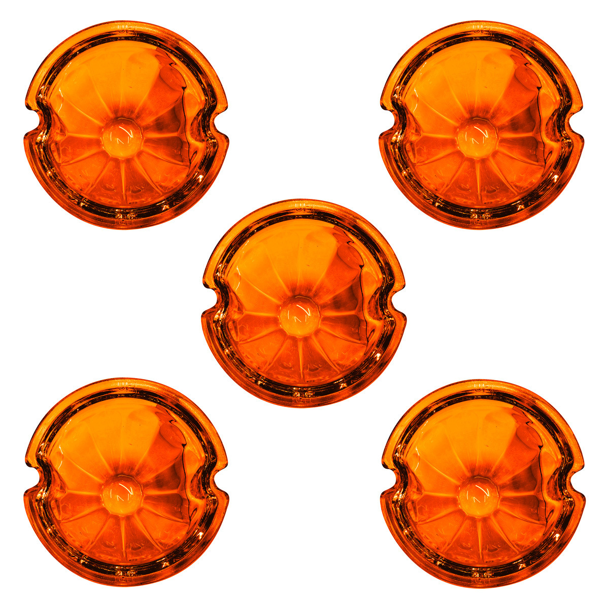 Watermelon Glass Marker Light Lens - Amber (5 Pcs) - Thumbnail 4