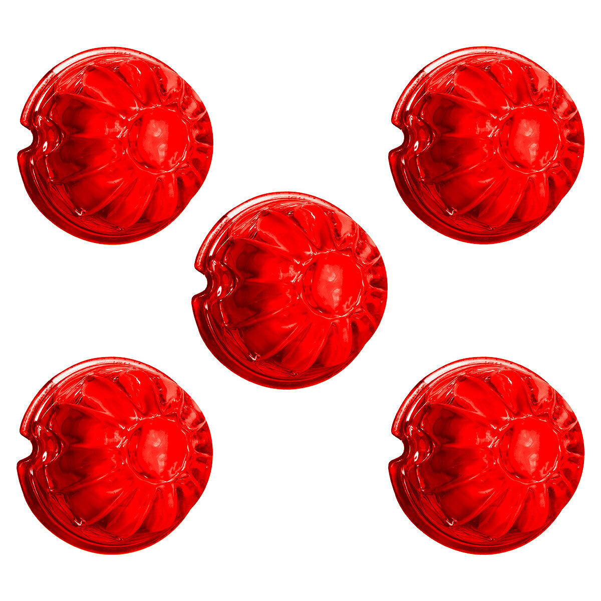 Watermelon Glass Marker Light Lens - Red (5 Pcs)
