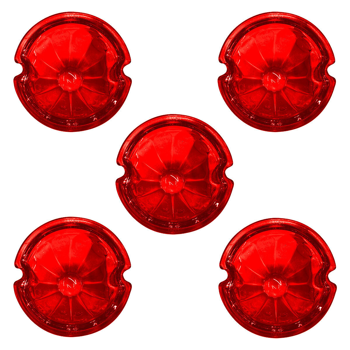 Watermelon Glass Marker Light Lens - Red (5 Pcs) - Thumbnail 4