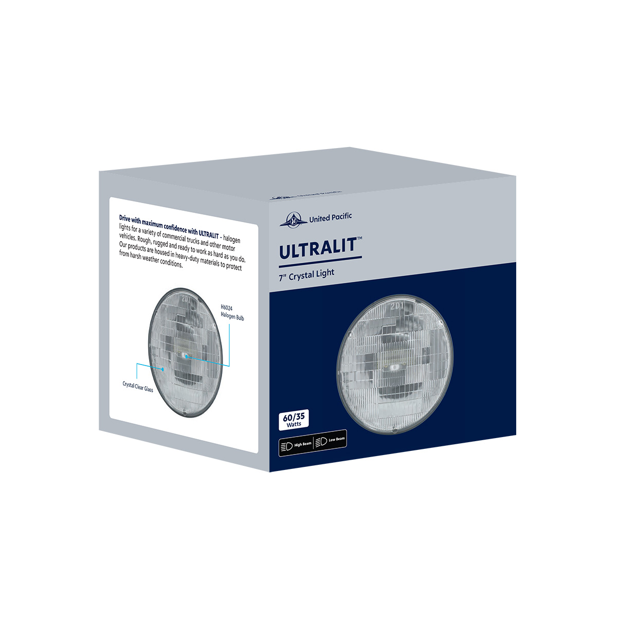 7" Halogen Sealed Beam Headlight H6024 - Thumbnail 5