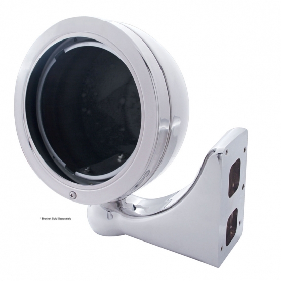 Stainless Steel "BULLET" Classic Headlight Housing - No Turn Signal - Thumbnail 2