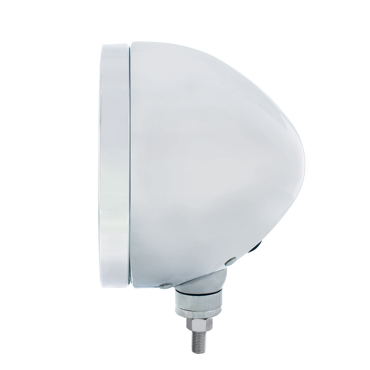 Stainless Steel "BULLET" Classic Headlight Housing - No Turn Signal - Thumbnail 3