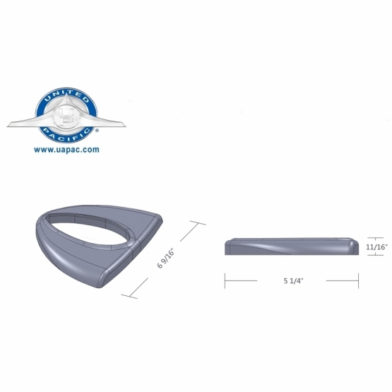 Headlight Turn Signal Cover With Teardrop Light Cutout For Peterbilt - Thumbnail 5