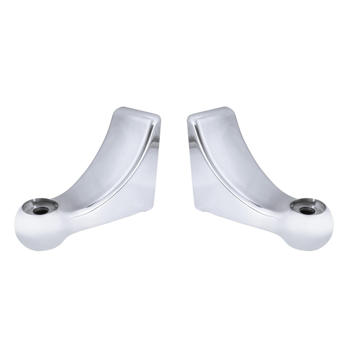 Polished L Shape Headlight Bracket (Pair)