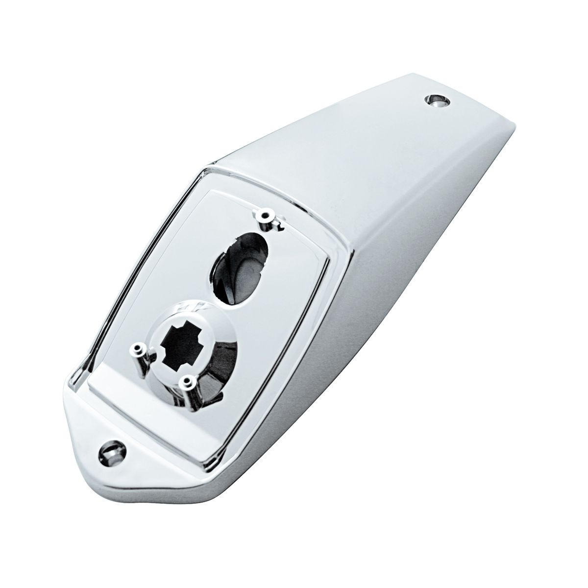 Large Rectangular Chrome Cab Light Housing