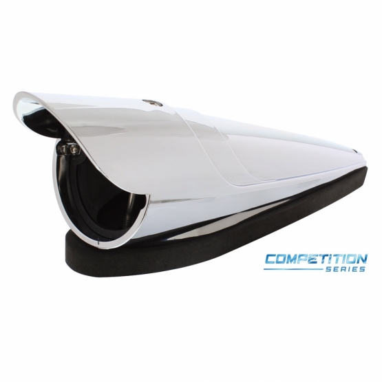 Chrome "Competition Series" LED Cab Light Housing With Visor For Grakon 1000 Style Light (Bulk)