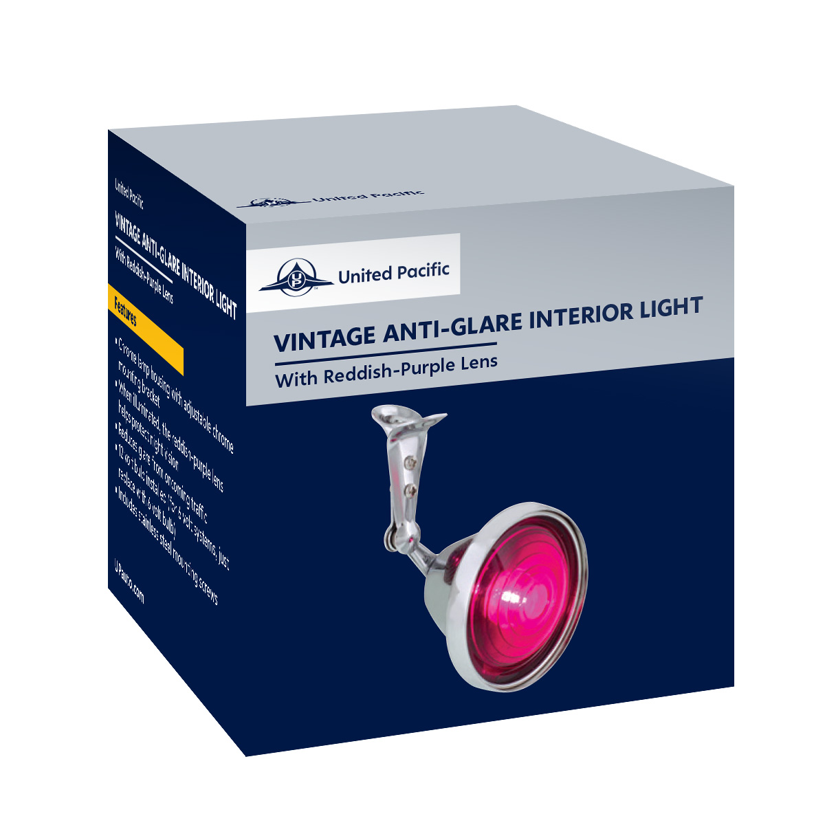 12V Vintage Anti-Glare Interior Light - Purple - Thumbnail 4