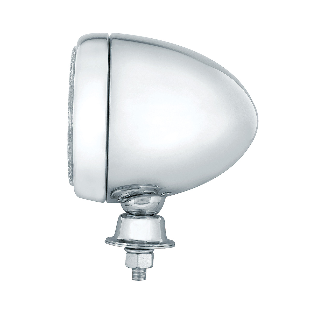 6 High Power LED Round Work Light With Teardrop Style Stainless Housing - Thumbnail 3