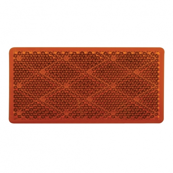 Rectangular Quick Mount Reflector - Amber