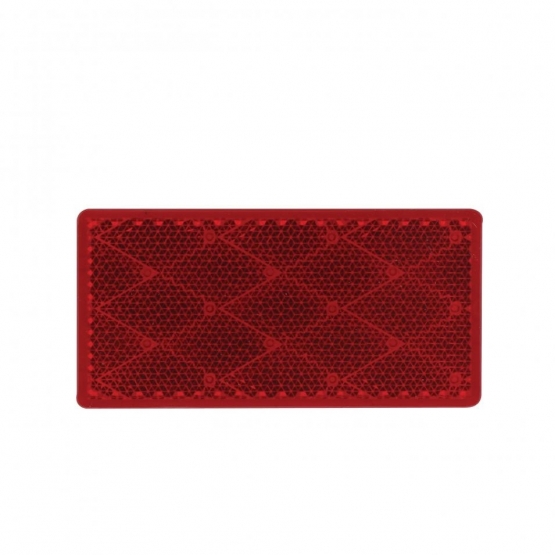 Rectangular Quick Mount Reflector - Red