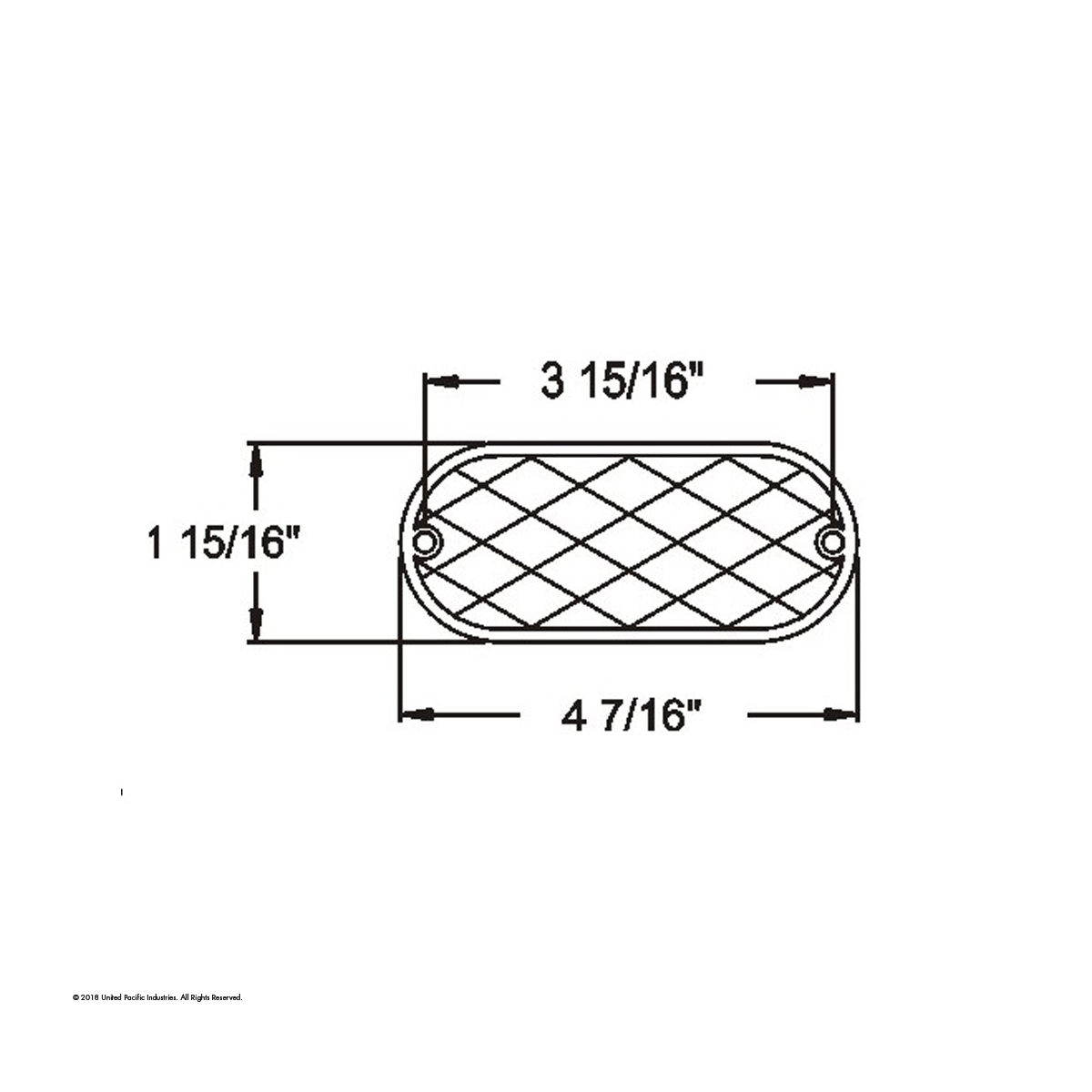 4" X 2" Oval Quick Mount Reflector - Red (20 Pcs) - Thumbnail 5