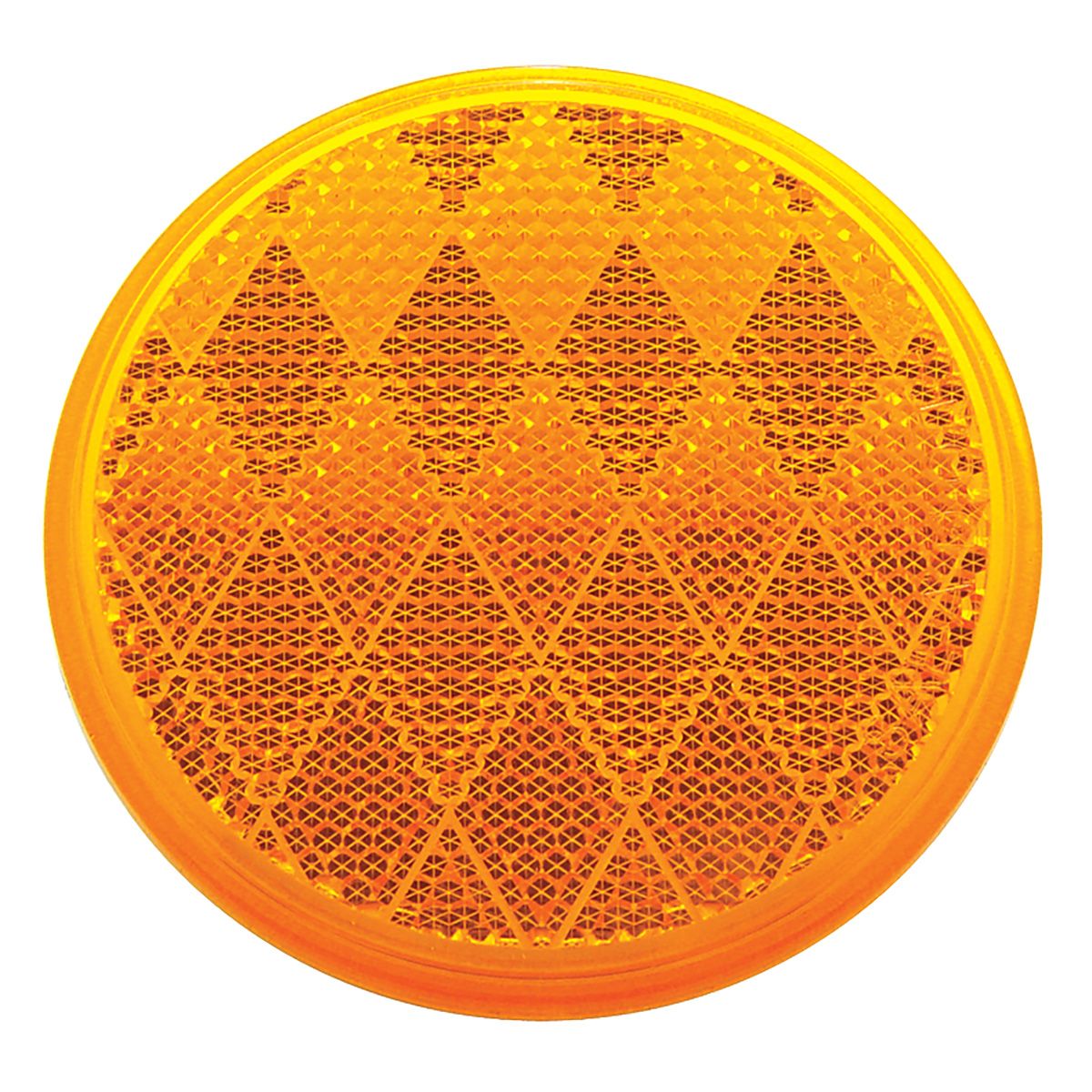 3-3/16" Round Quick Mount Reflector - Amber