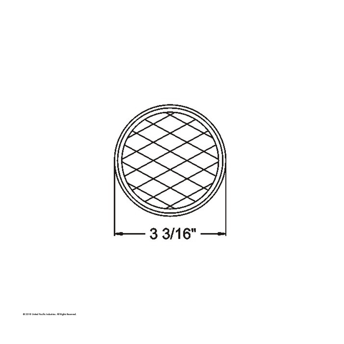 3-3/16" Round Quick Mount Reflector - Amber - Thumbnail 2