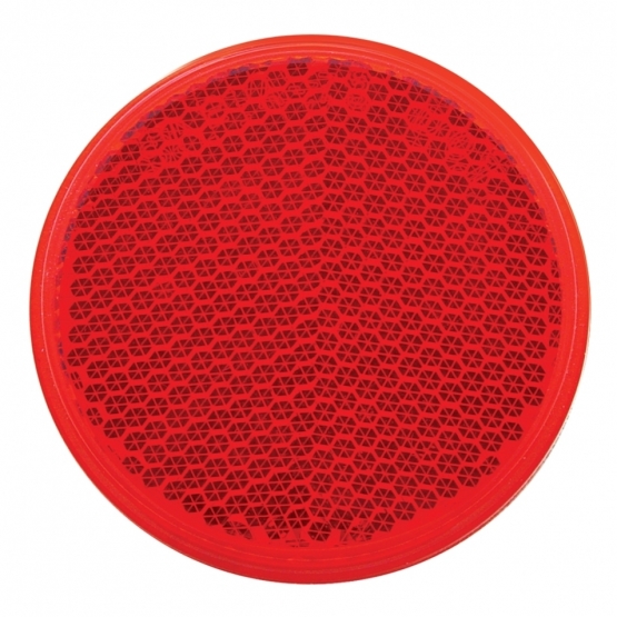 2 3/16" Round Quick Mount Reflector - Red