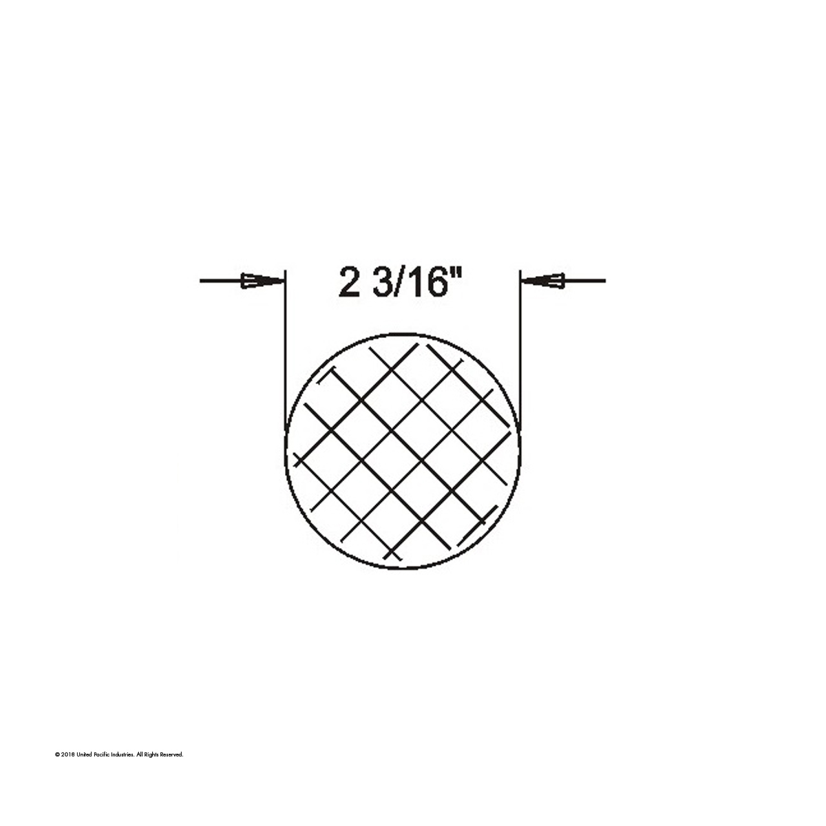 2 3/16" Round Quick Mount Reflector - Red - Thumbnail 2