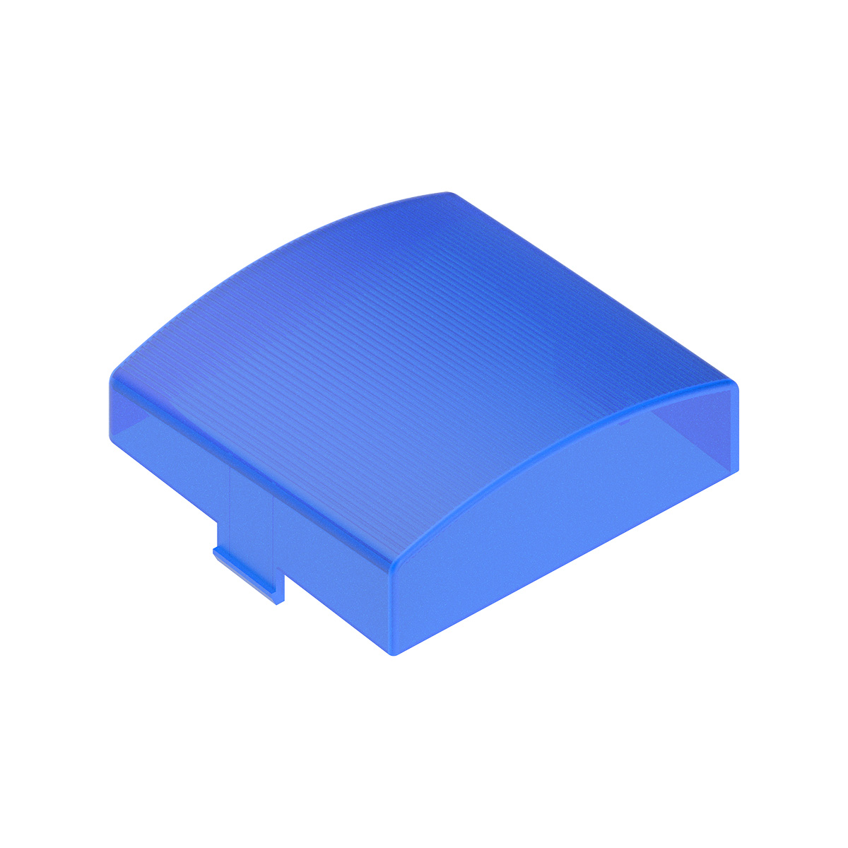 3" X 3" Square Dome Light Lens - Blue - Thumbnail 2