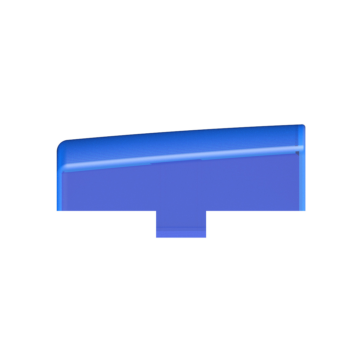 3" X 3" Square Dome Light Lens - Blue - Thumbnail 4