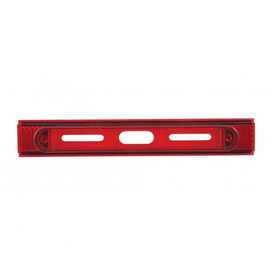 Conspicuity Reflector Plate Light Housing - Red (Bulk) (Each)