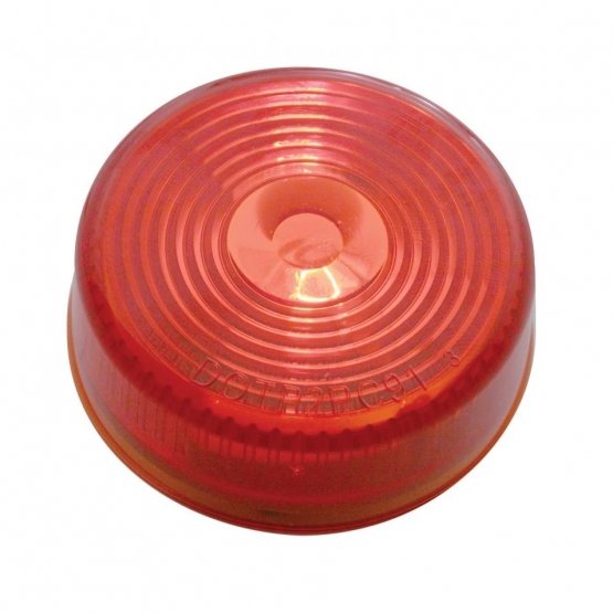 2" Round Light (Clearance/Marker) - Red Lens - Thumbnail 2