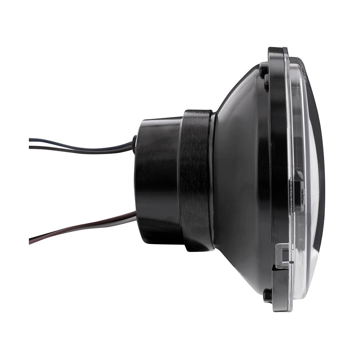 ULTRALIT - 20 High Power LED 5-3/4" Motorcycle Headlight With LED DRL/Position Light - Black - Thumbnail 5