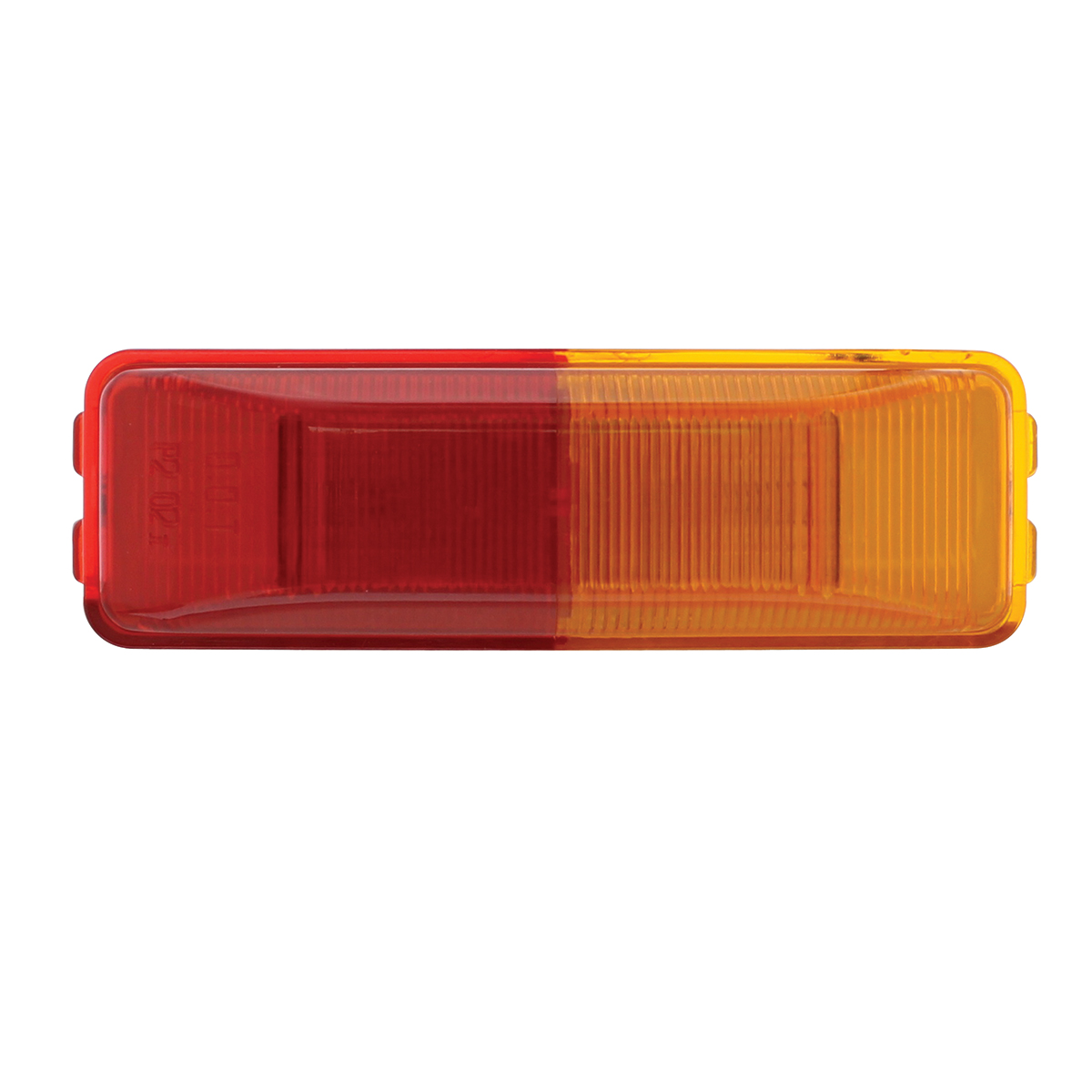 Incandescent Rectangular Fender Mount Light (Clearance/Marker) - Amber & Red Lens - Thumbnail 2
